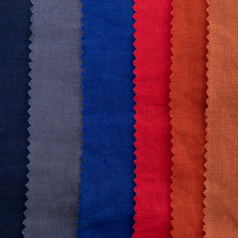 100% linen fabric 165gm2 1.4m Width - Brick
