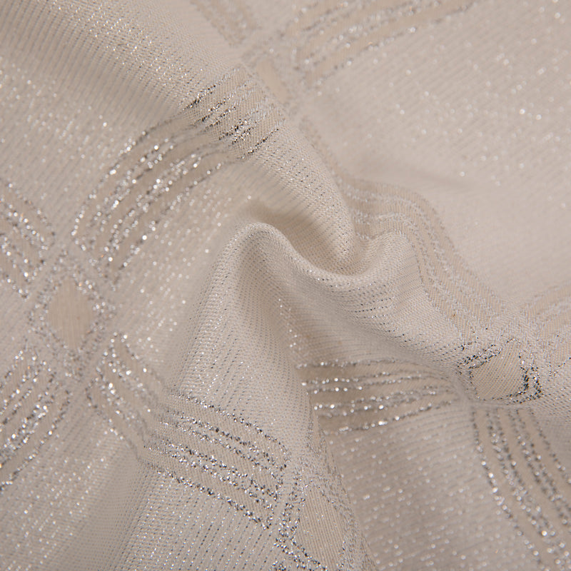 Tela brillante para manteles - Lurex Silver Losango