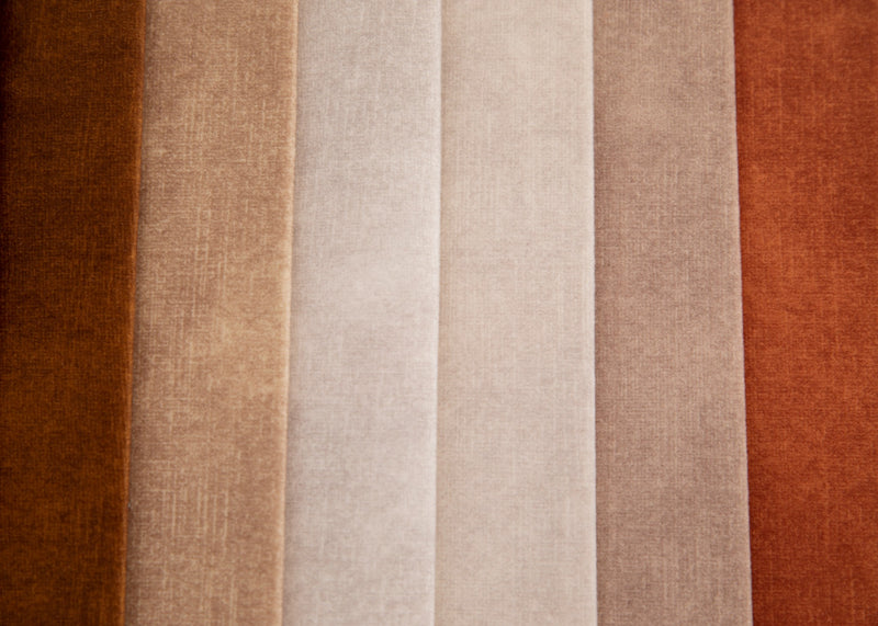 Tissu en velours géométrique pour rembourrage - beige clair | Ciga