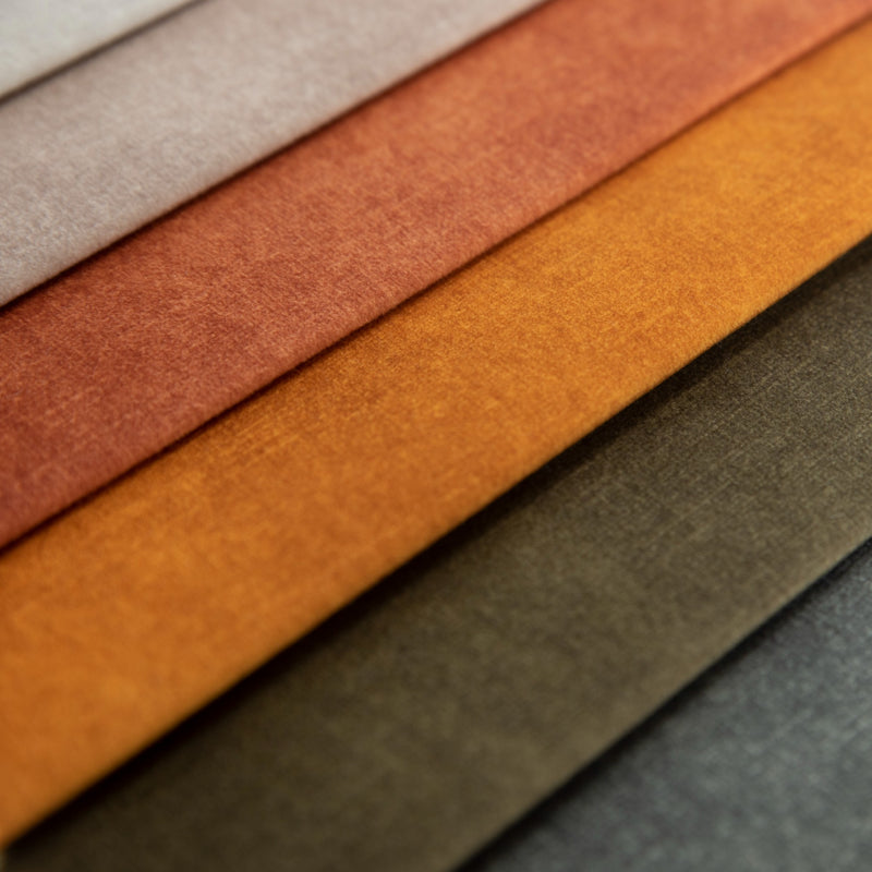 Tissu en velours géométrique pour rembourrage - Copper | Ciga