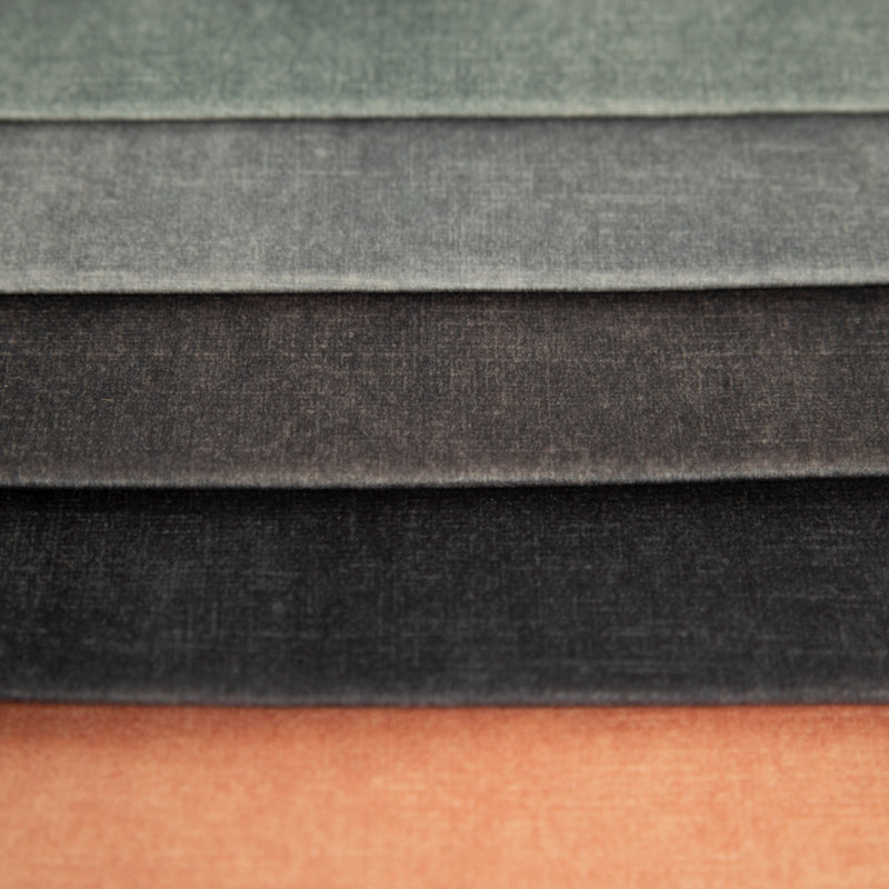 Tissu de velours géométrique pour rembourrage - anthracite | Ciga