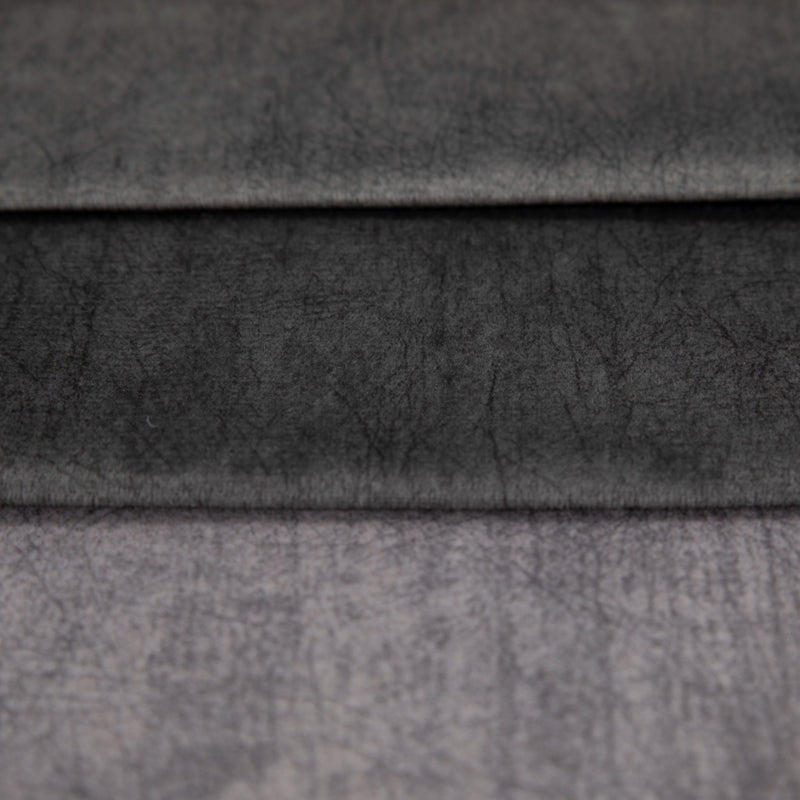 Tissu en velours à coucher pour rembourrage - anthracite | EBRA