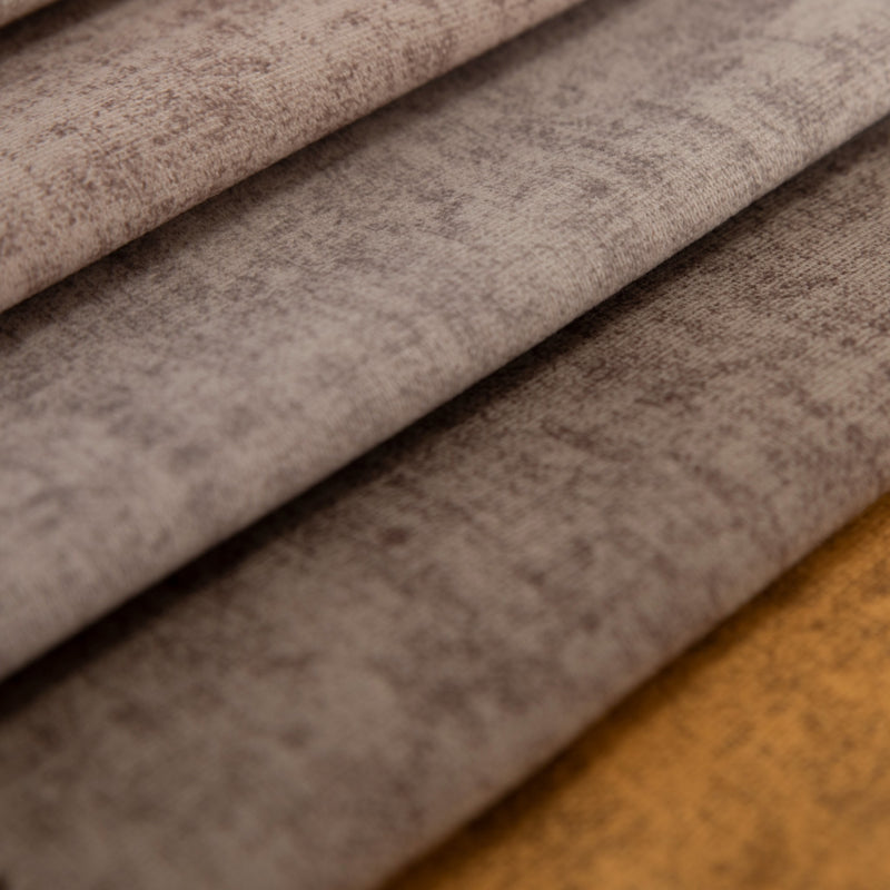 Striped Velvet Fabric for Upholstery - Fana - Terra Brown