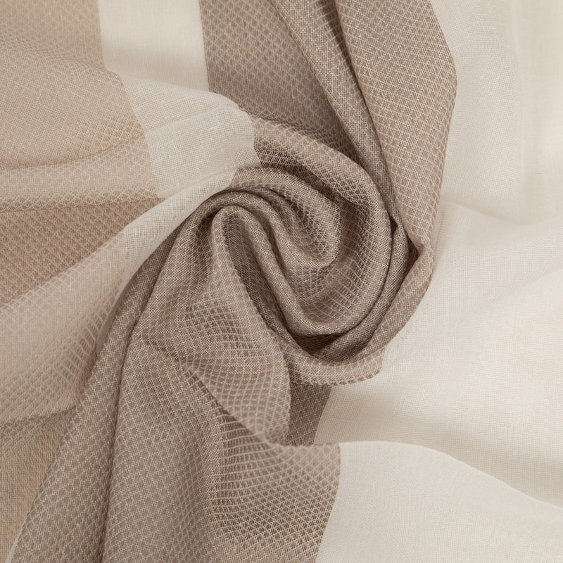 Tissu pour les rideaux de plomb - rayures Amadeus | Beige clair - sombre