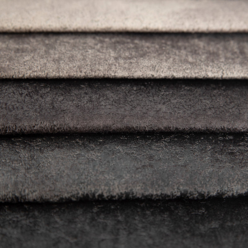 Tissu velouté pour rembourrage - Olpo | Gris noir