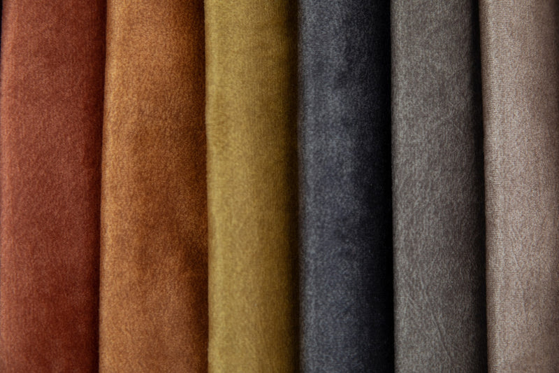 Tissu velours tissu aux canapés de ligne - VIE | Brun de vison